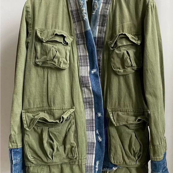 Greg Lauren Kokomo shirt mix fabric size 3 - Picture 2 of 13